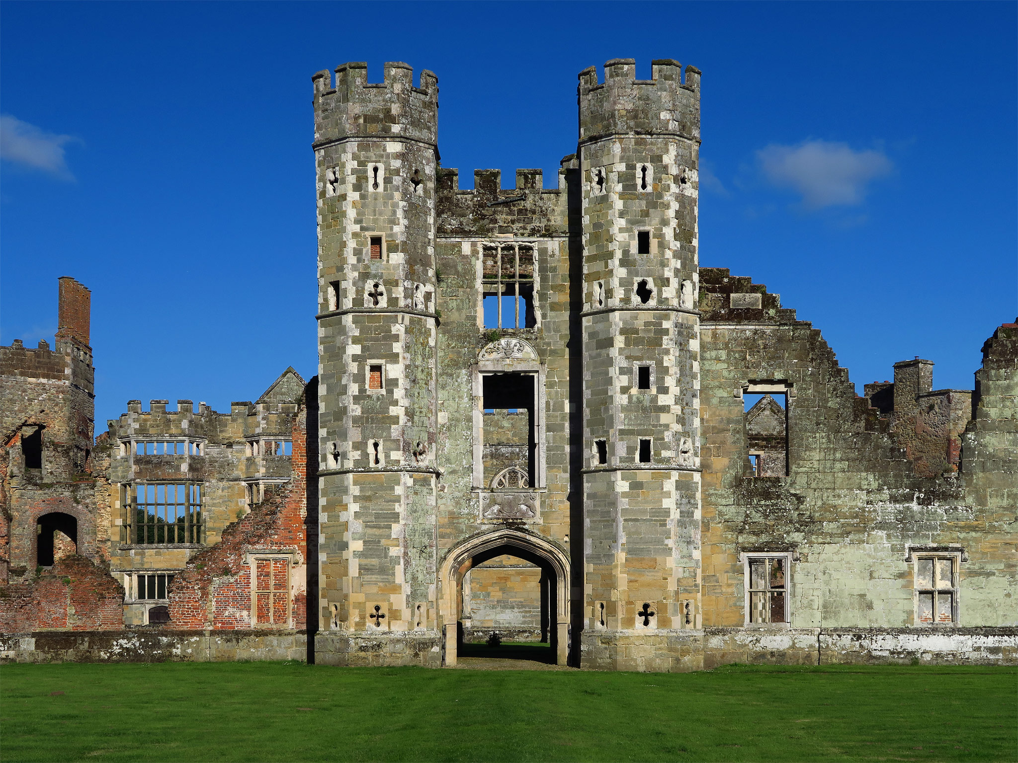 Ruins of Cowdray House, near Midhurst, West Sussex